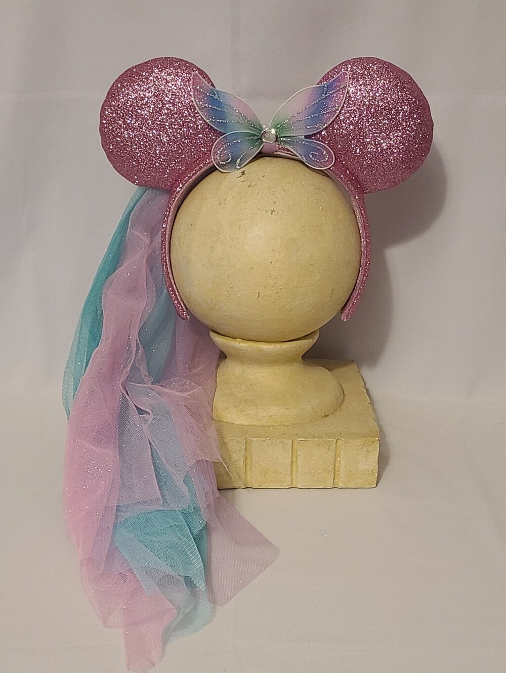 Disney Mickey Ears Butterfly Colorful With Veil